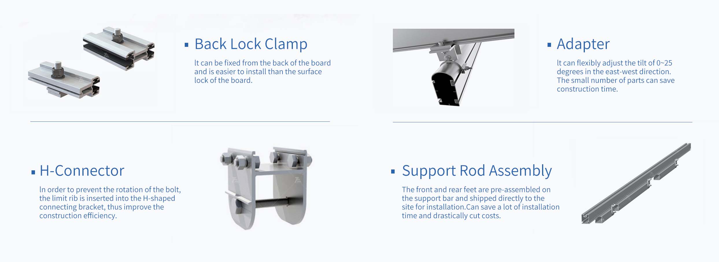 photovoltaic bracket ဖြေရှင်းချက်များအား ပေးသွင်းသူ