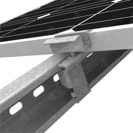 Zn-Al-Mg Coated Steel Solar Ground Mounting စနစ်
