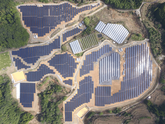  Kagoshima ပြီးစီးခဲ့ installation ကို 7.5MW နေရောင်ခြည်စွမ်းအင်သုံးဓာတ်အားပေးစက်ရုံ