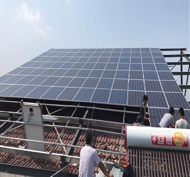  Jiangsu Suqian 50KW ခေါင်မိုးပေါ် photovoltaic ပါဝါဘူတာရုံ